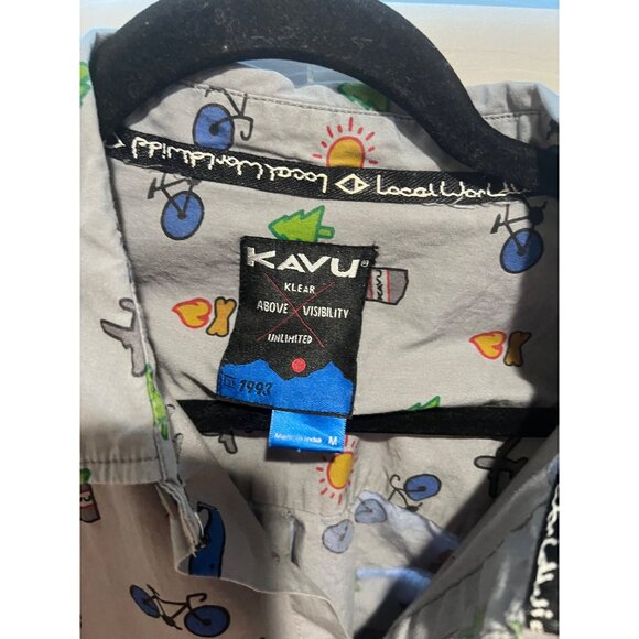 Kavu Short Sleeve Button Up Shirt - Size‎ M - Picture 3 of 4